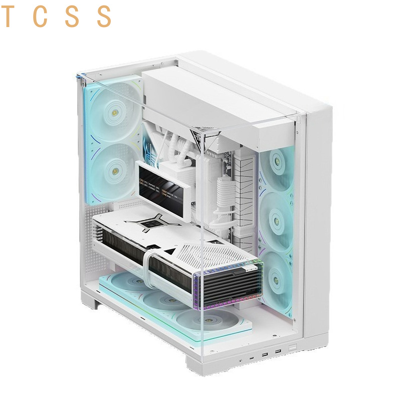 White Panoramic Triple Tempere - Pc Chassis review and price