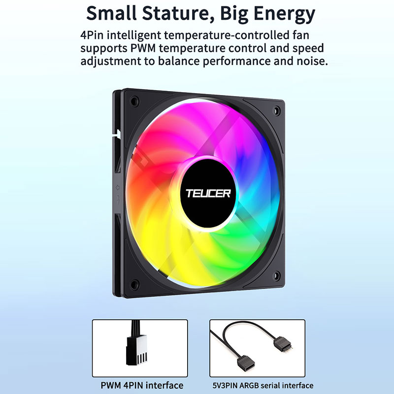 Teucer 120mm PC Case Fan FDB B - Pc Chassis review and price