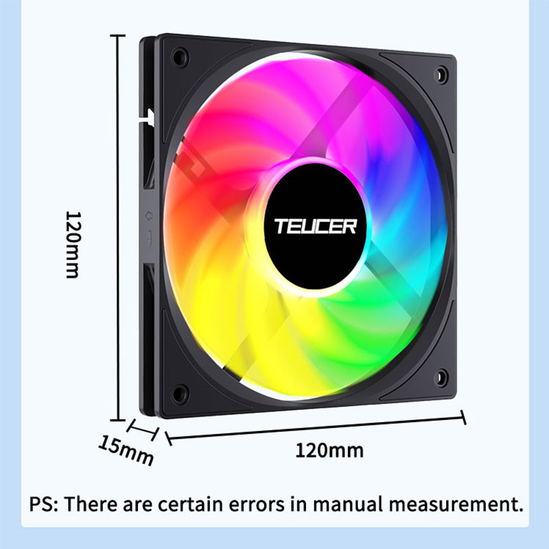 Teucer 120mm PC Case Fan FDB B - Pc Chassis review and price