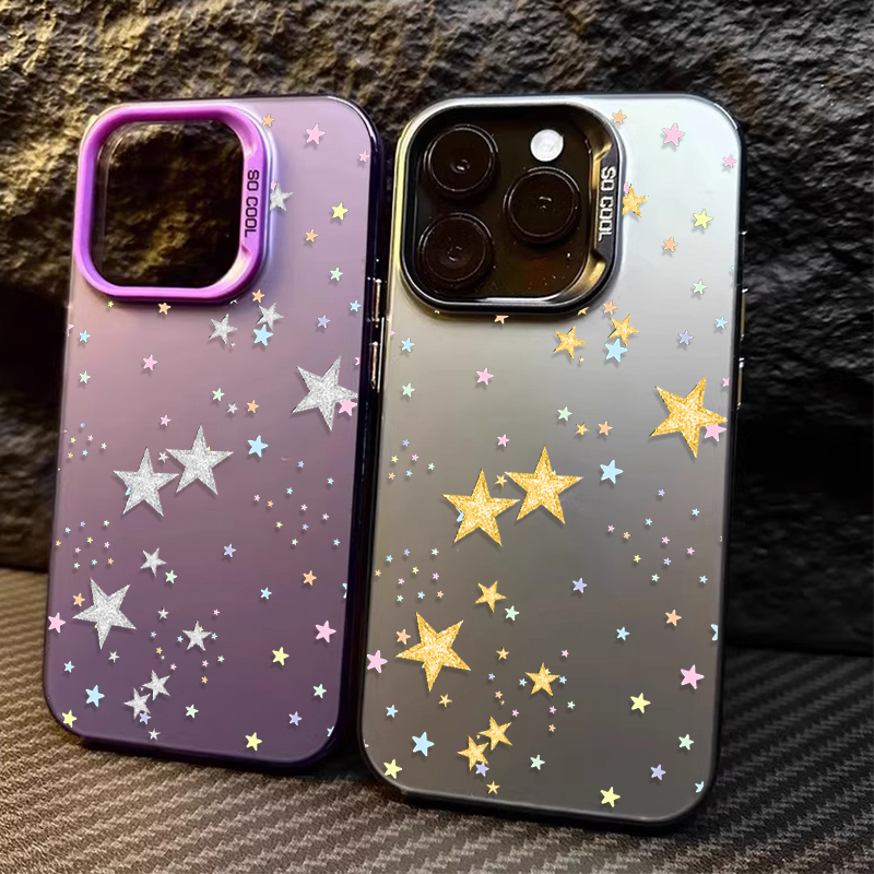 Colorful Star Pattern Matte Ha - Matte Pc Case review and price