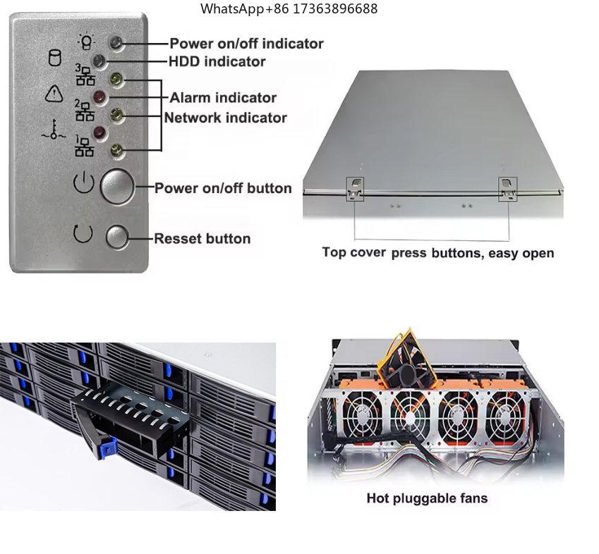 4U Rackmount Server Case 24 Ho - Case Fans review and price